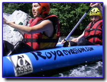 Canoe rafting vall&eacute;e de la Roya
