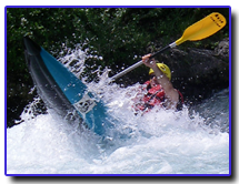 Kayak raft dans les gorges de la haute Roya
