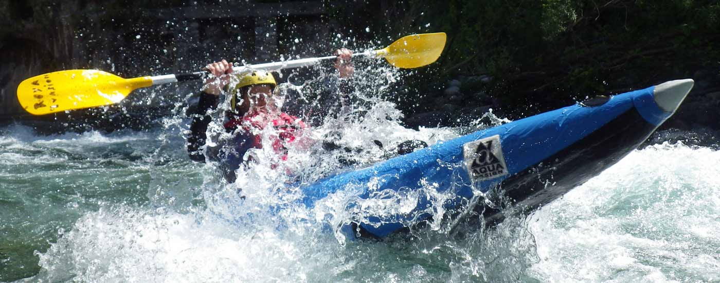 Kayak rafting vallée de la Roya